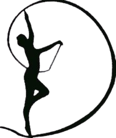 logo d'une gymnaste avec son ruban